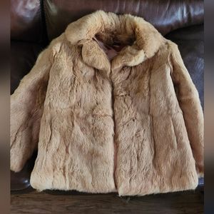100% Bunny Fur coat